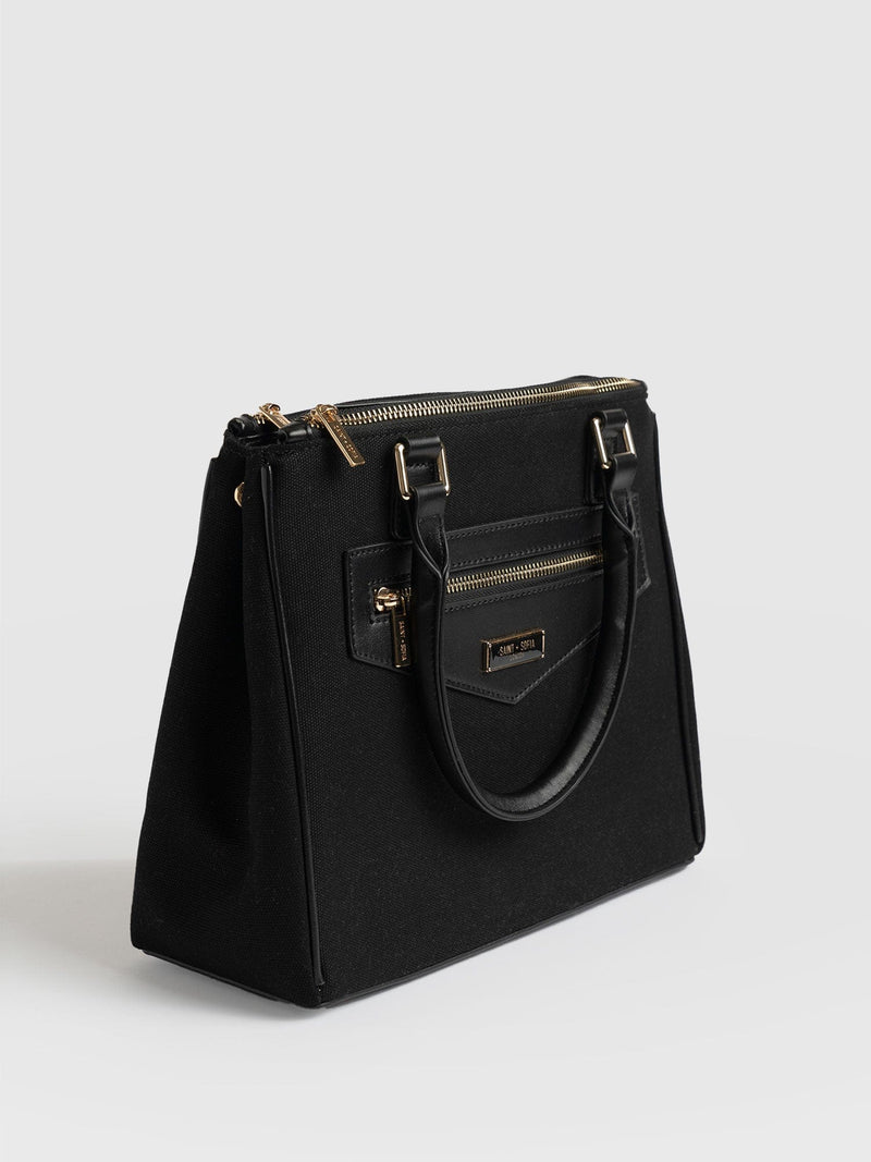 Regent Top Handle Handbag - Black
