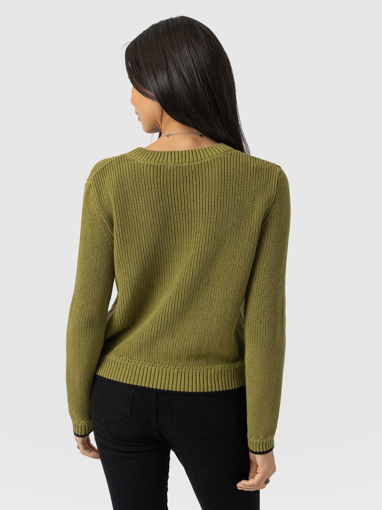 Remy Crop Jumper - Khaki