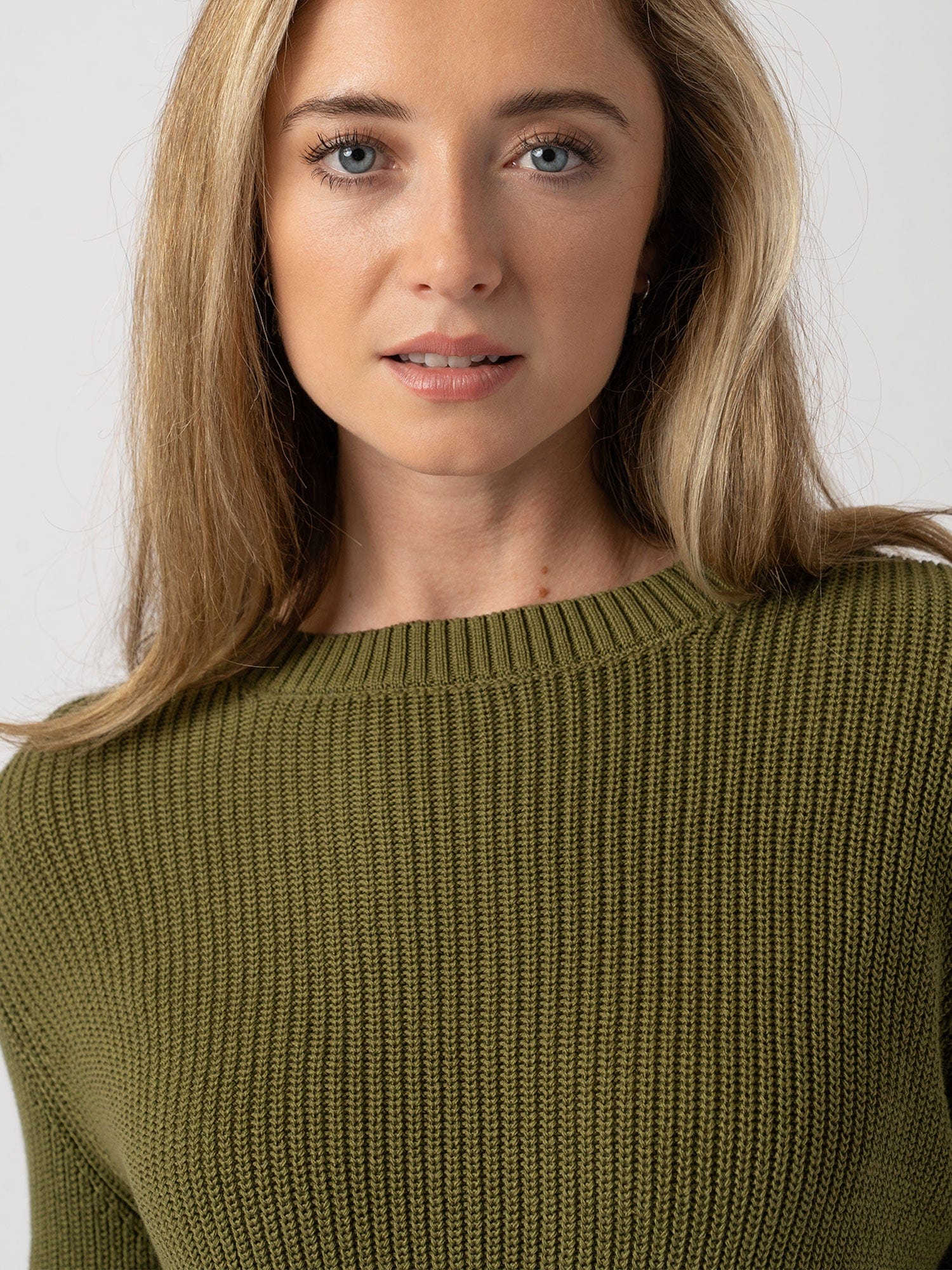 Remy Crop Jumper - Khaki
