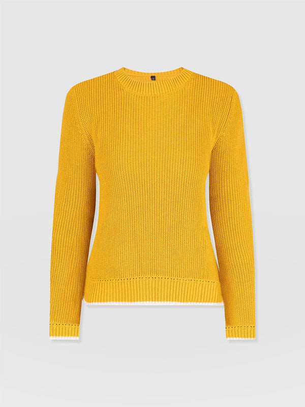 Remy Crop Jumper - Yellow