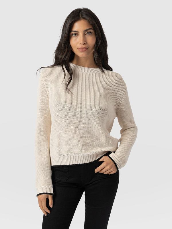 Remy Crop Jumper - Cream