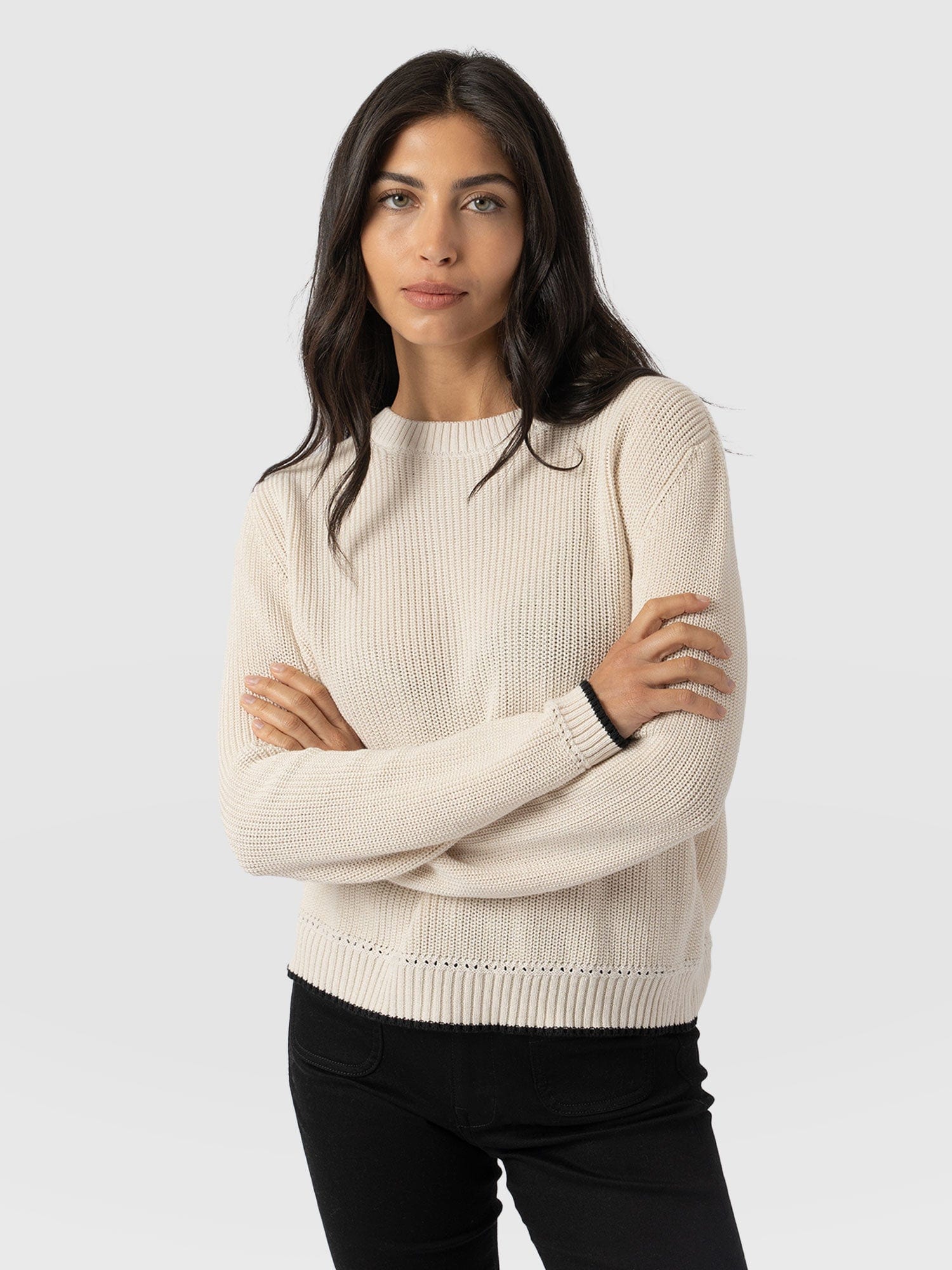 Remy Crop Jumper Yellow - Women's Jumpers | Saint + Sofia® UK