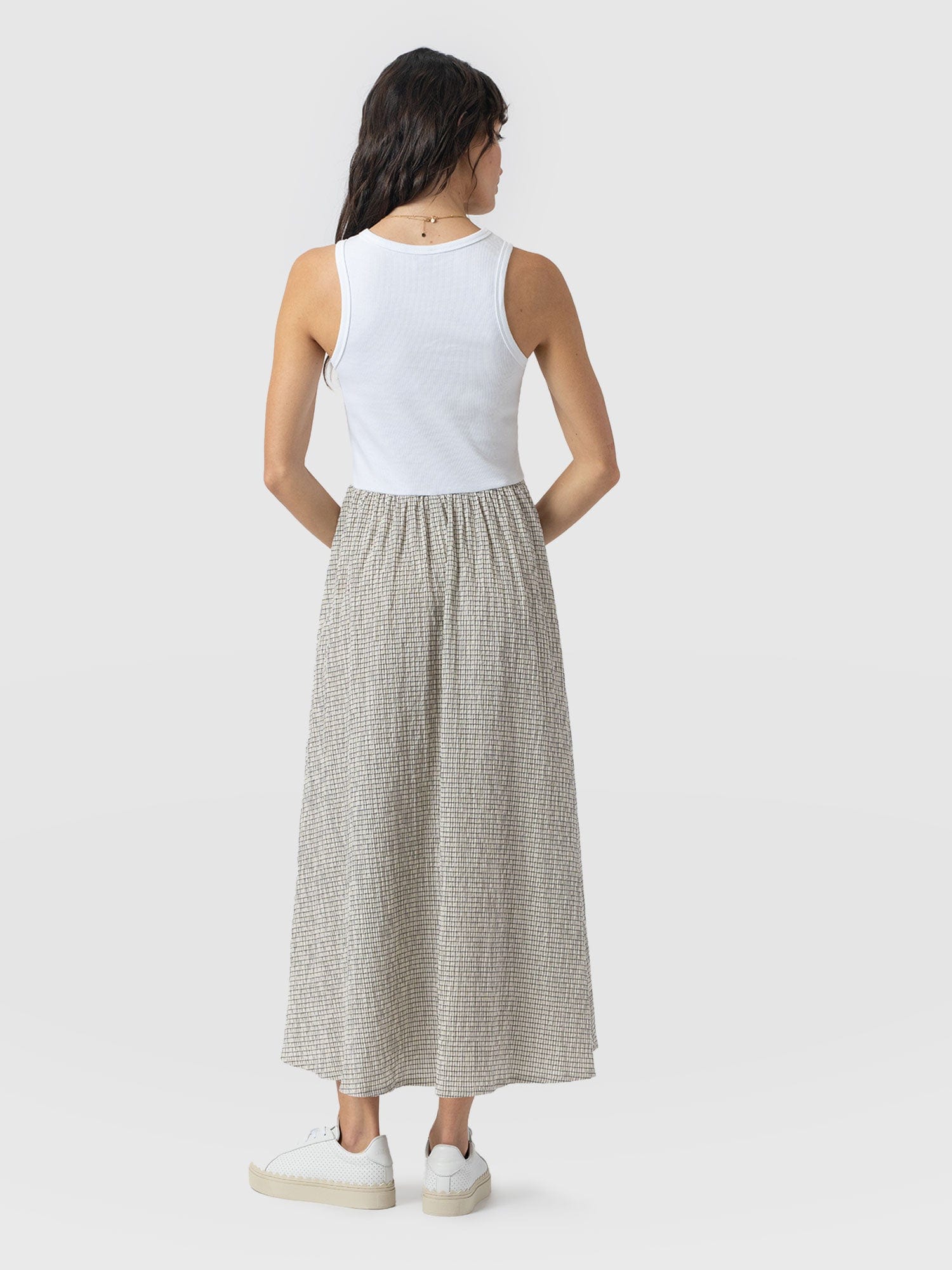 Renee Contrast Dress - Gingham - Women's Dresses | Saint + Sofia® UK