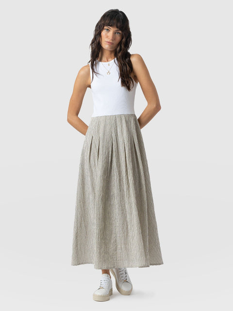Renee Contrast Dress - Gingham - Women's Dresses | Saint + Sofia® UK