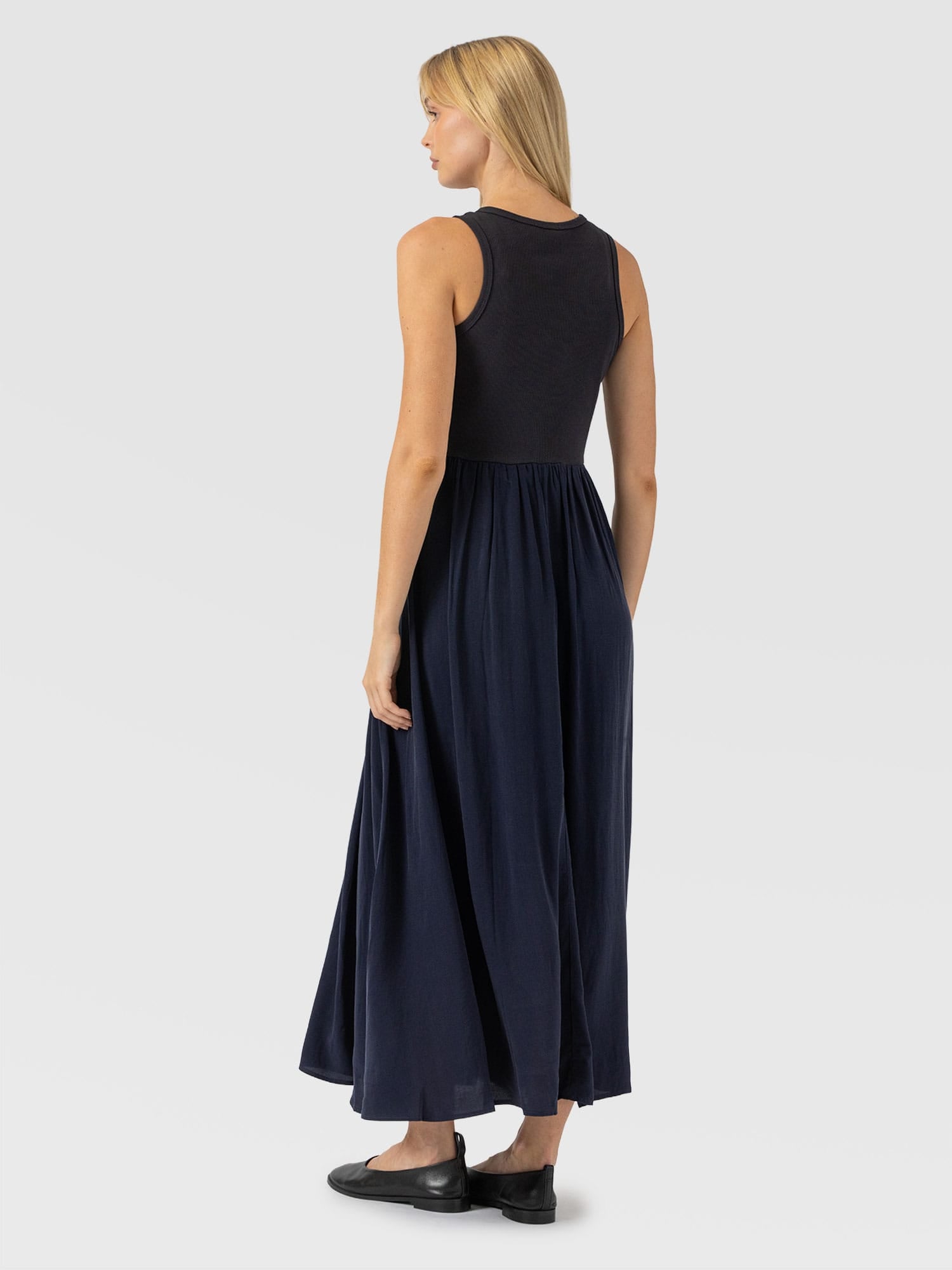 Renee Contrast Dress Navy - Women's Dresses | Saint and Sofia® UK