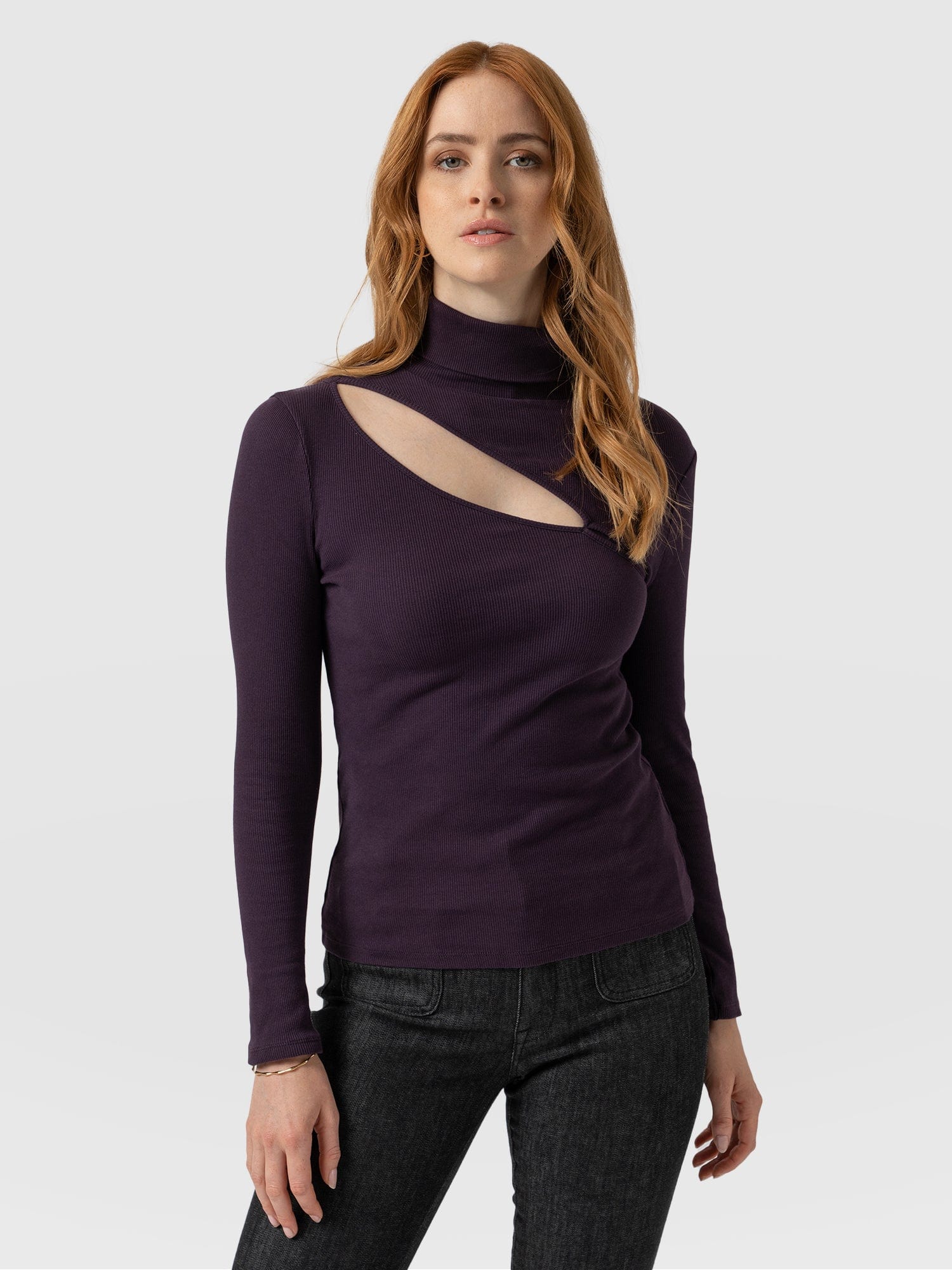 Plum deals roll neck