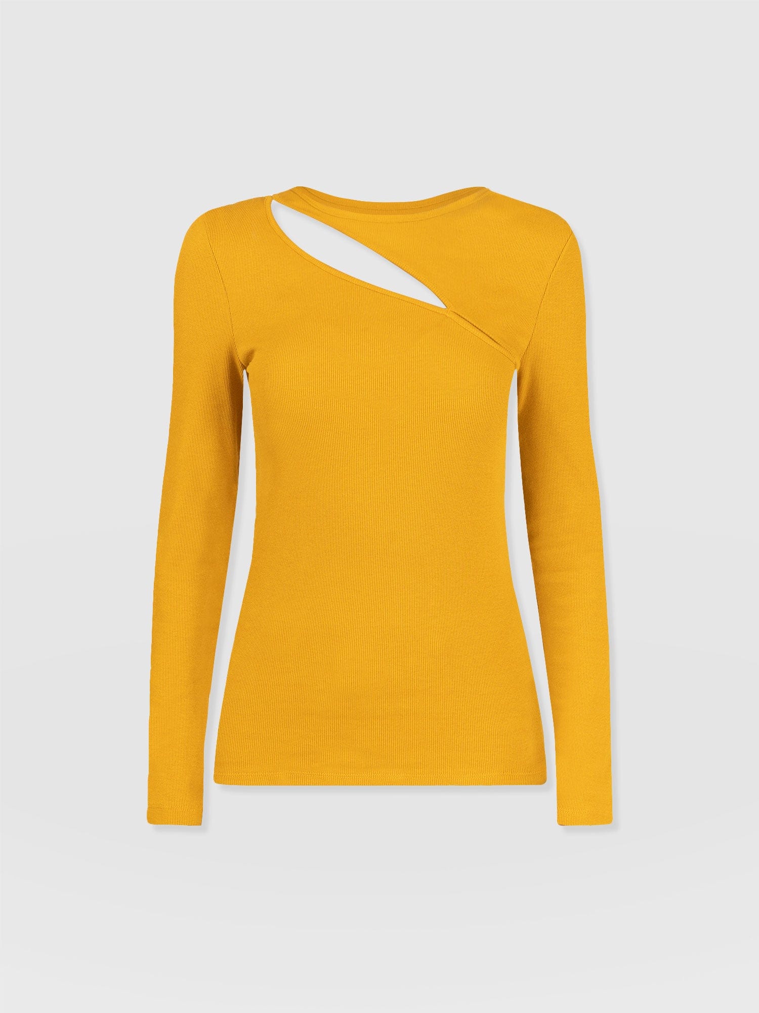 Reveal Tee Long Sleeve Ochre - Women's T-shirts | Saint + Sofia® UK
