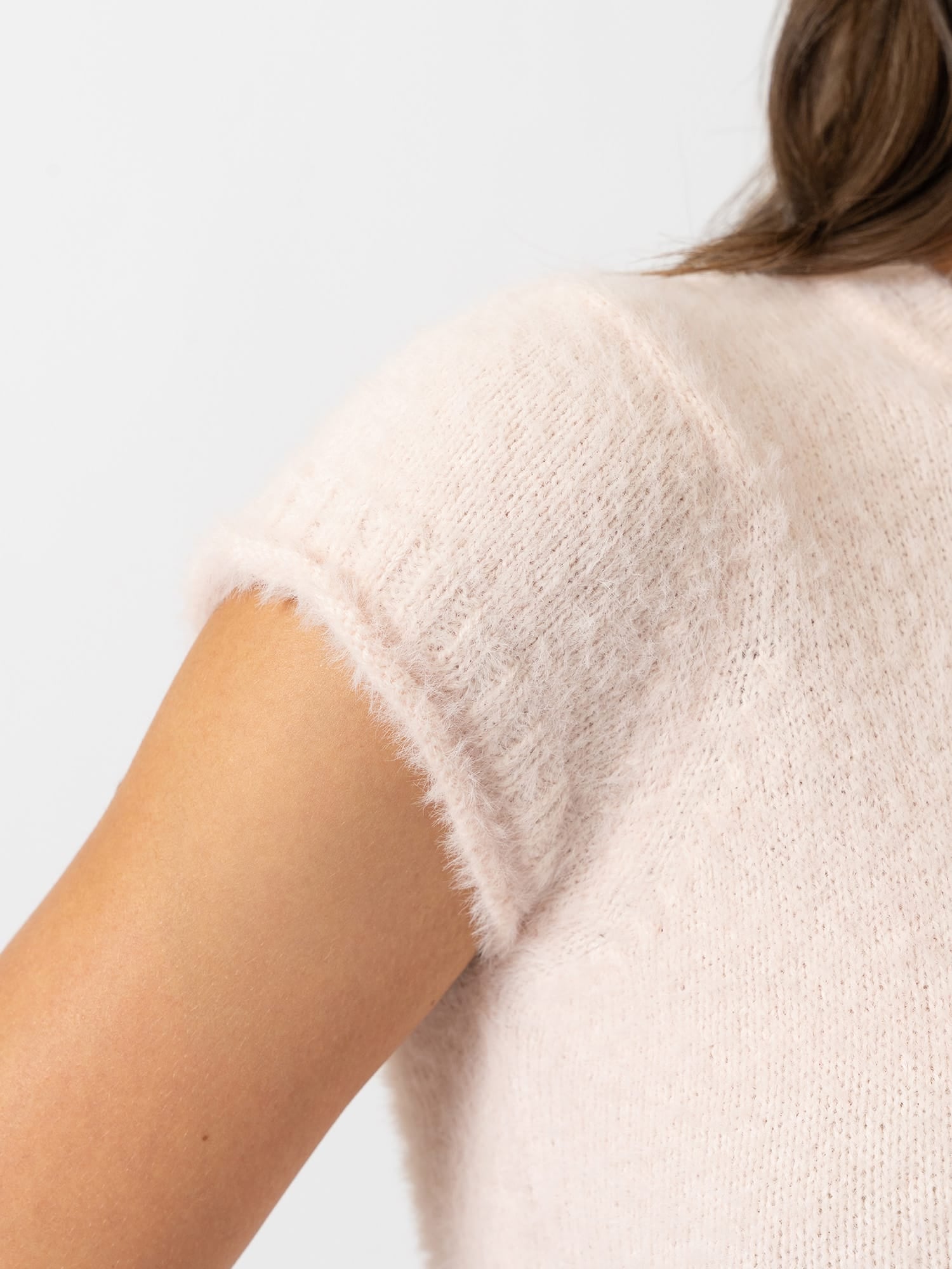Rosalie Baby Tee - Pale Pink - Women's Jumpers | Saint and Sofia® UK