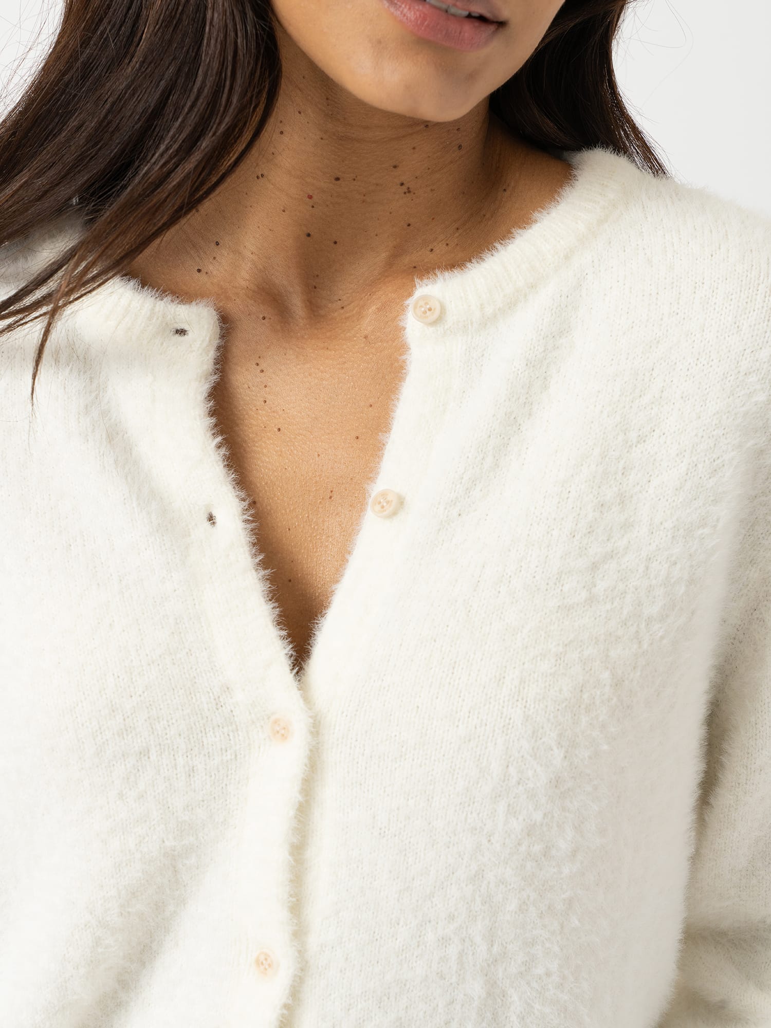 Rosalie Cardigan - Cream - Women's Jumpers | Saint and Sofia® UK