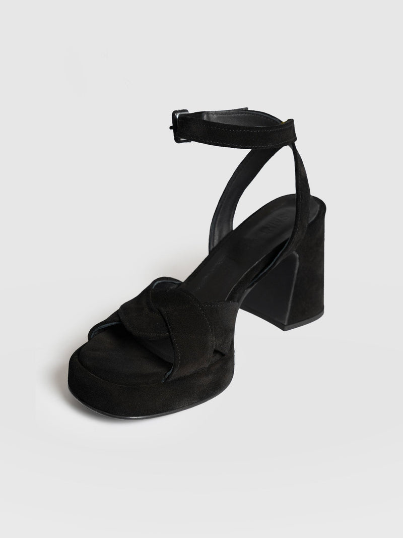 Roux Platform Heels - Black