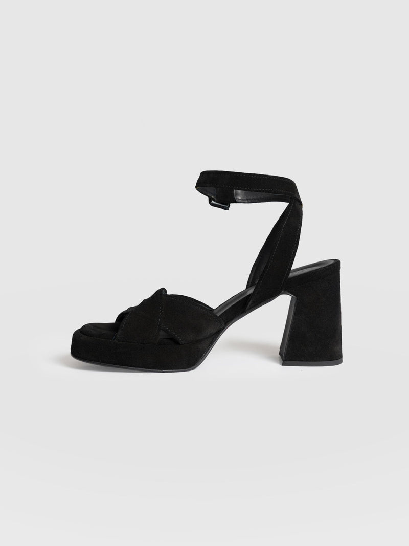 Roux Platform Heels - Black
