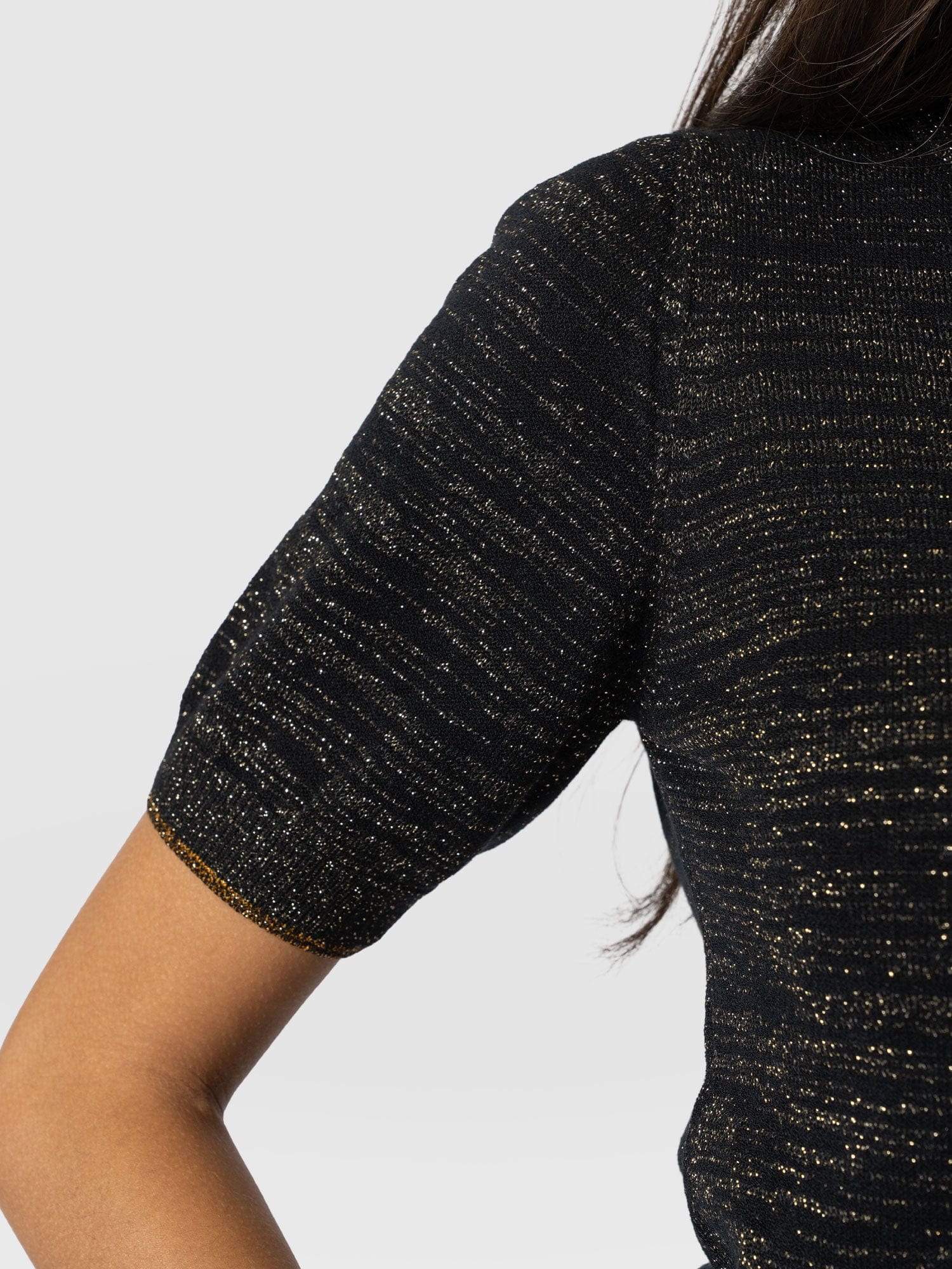 Roux Short Sleeve Knit - Gold