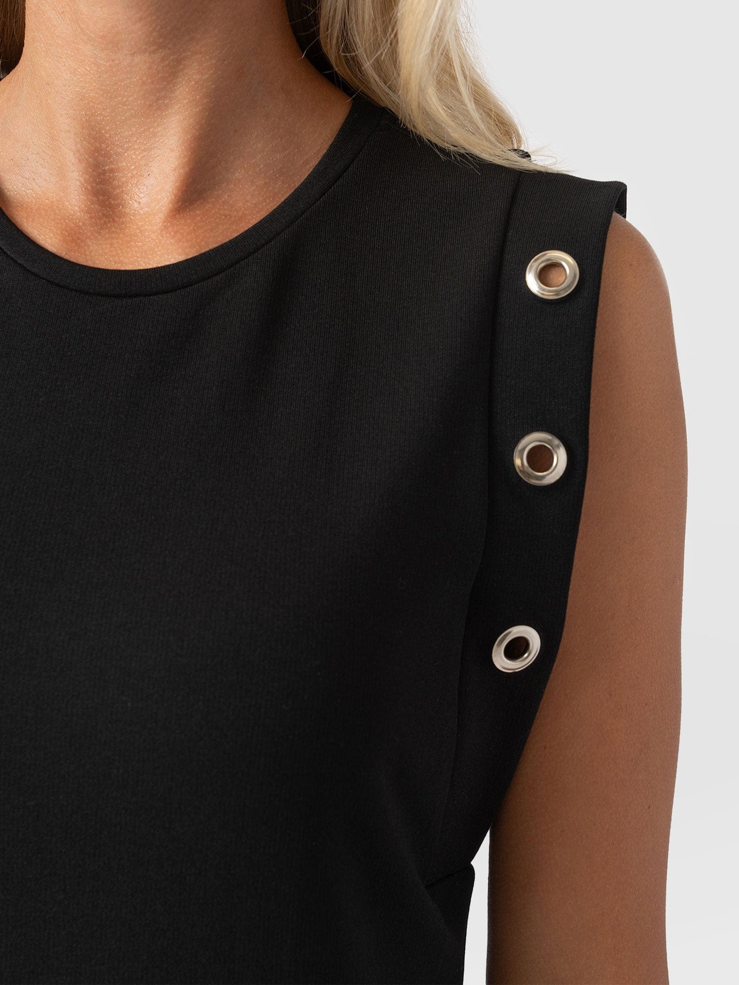 Rowan Dress Black Eyelet - Women's Dresses | Saint + Sofia® UK