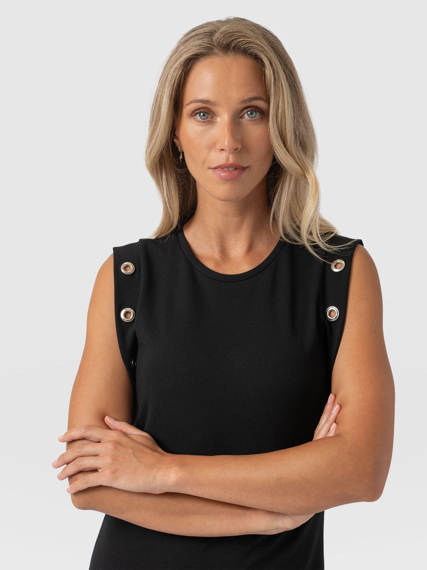Rowan Dress Black Eyelet - Women's Dresses | Saint + Sofia® UK