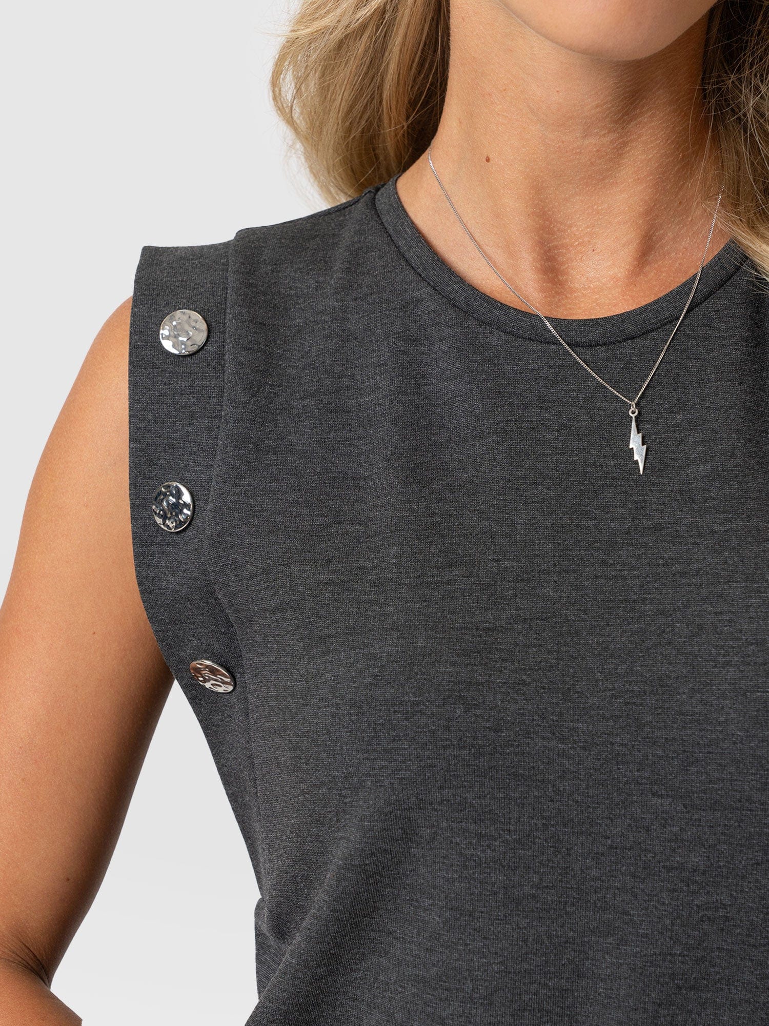 Rowan Dress - Charcoal - Molten - Women's Dresses | Saint + Sofia® UK