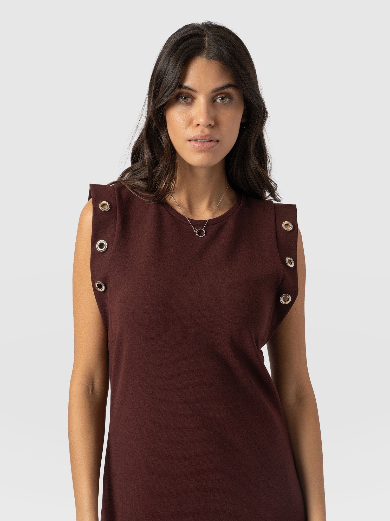 Rowan Dress Maroon - Women's Dresses | Saint + Sofia® UK