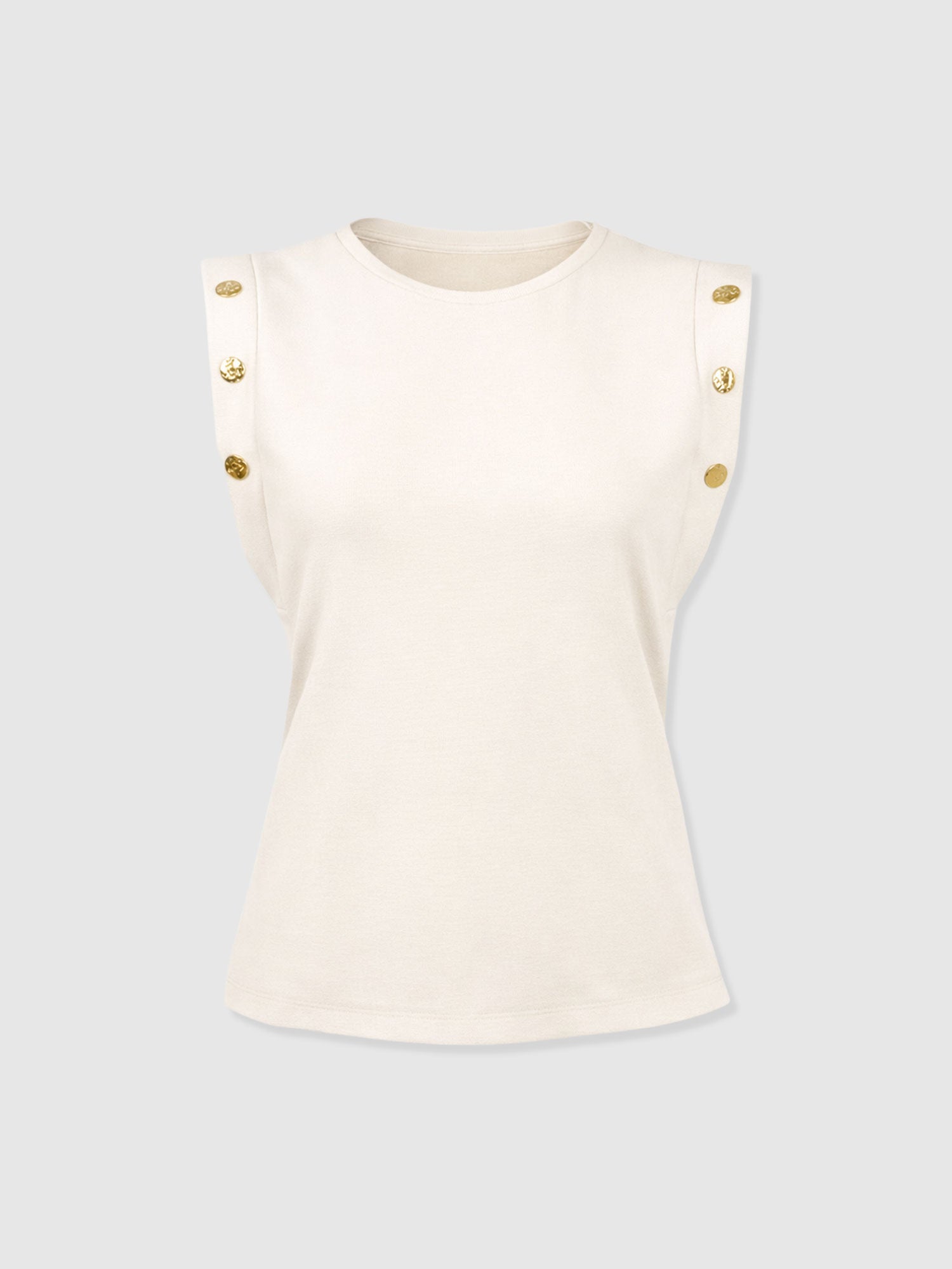 Rowan Tee - Cream - Molten - Women's T-shirts | Saint + Sofia® UK
