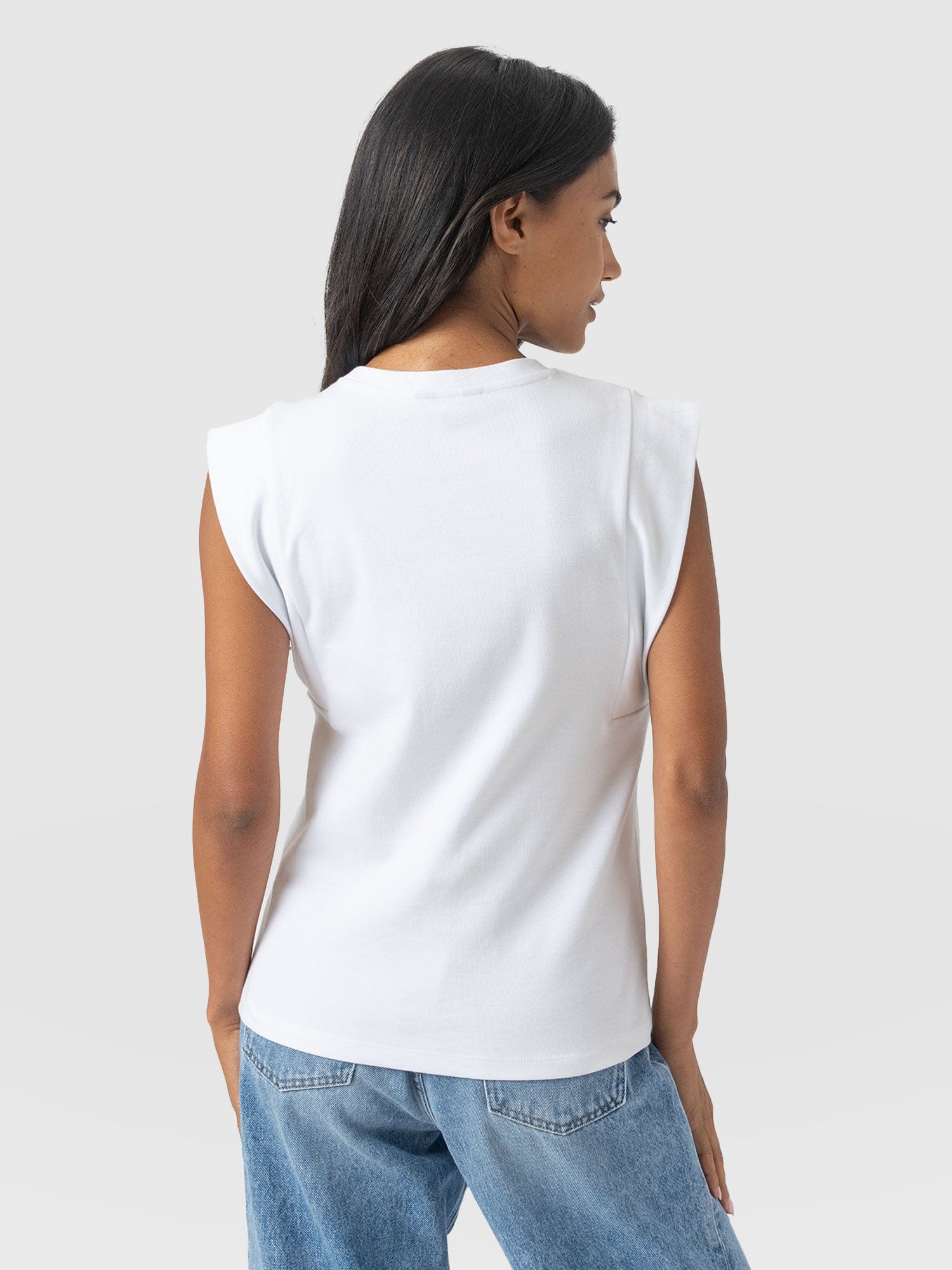 Rowan Tee - White Molten - Women's T-shirts | Saint + Sofia® UK