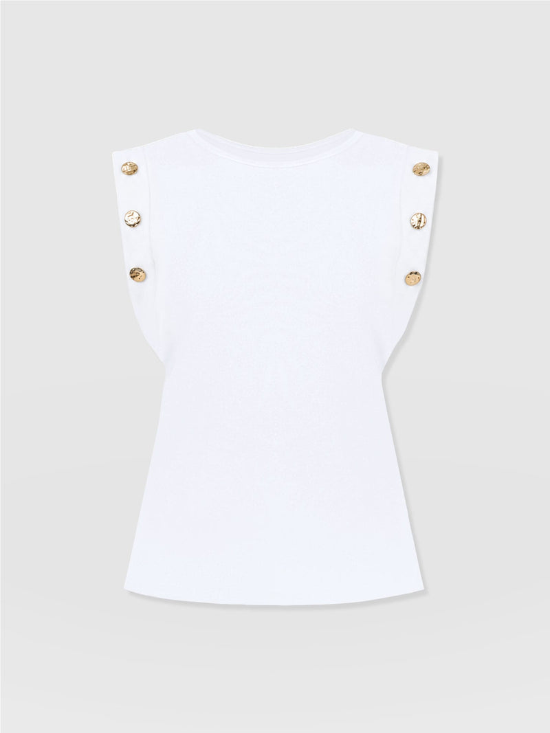 Rowan Tee - White Molten - Women's T-shirts | Saint and Sofia® UK