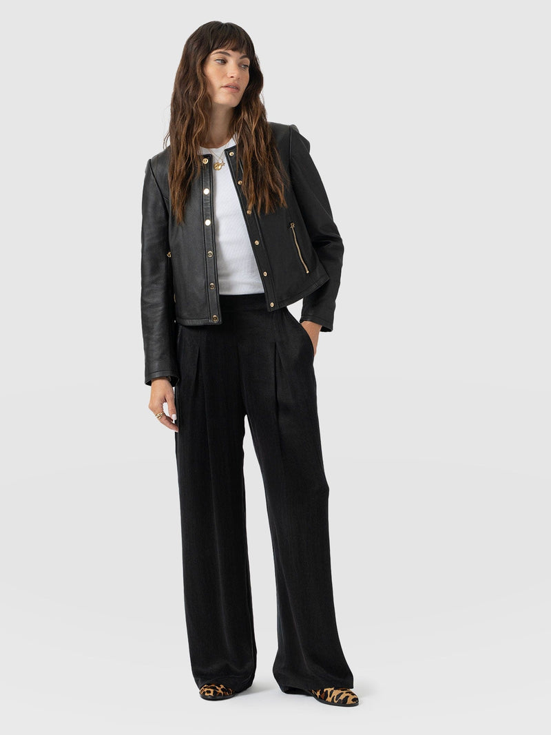 Rowan Wide Leg Pant - Black