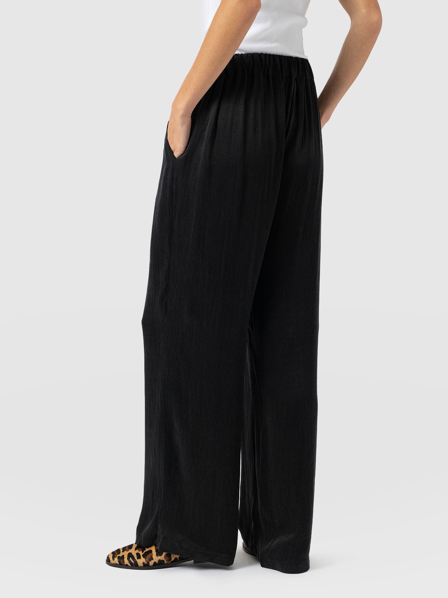 Rowan Wide Leg Pant - Black