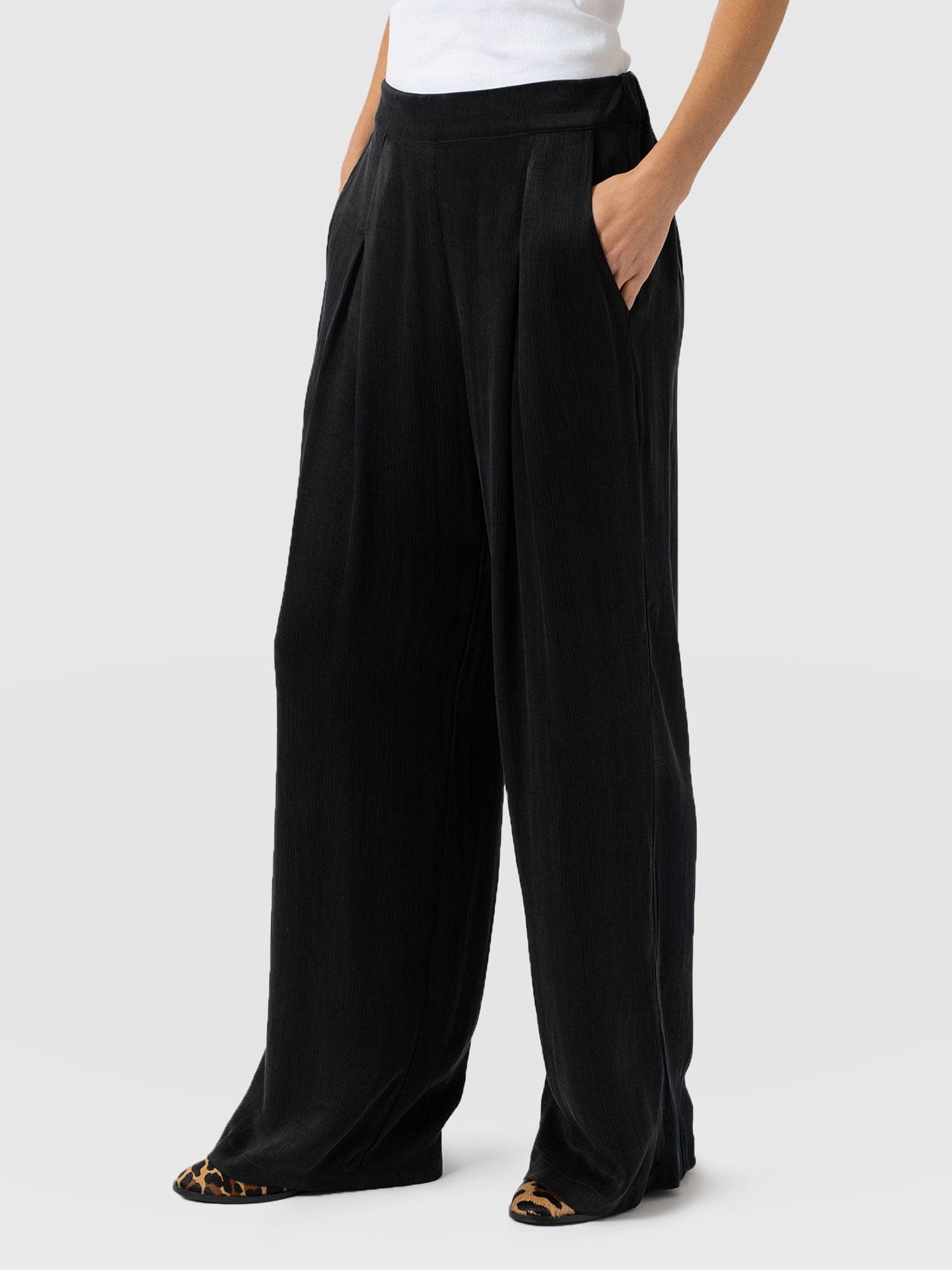 Rowan Wide Leg Pant - Black