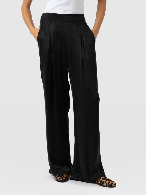 Rowan Wide Leg Pant - Black
