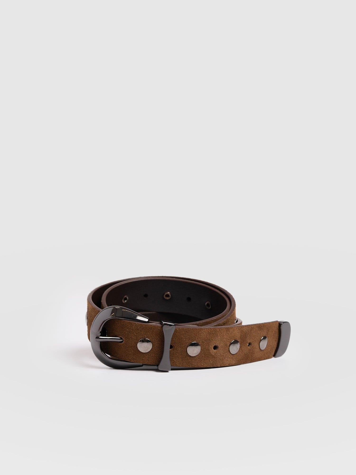 Roxie Studded Belt - Camel