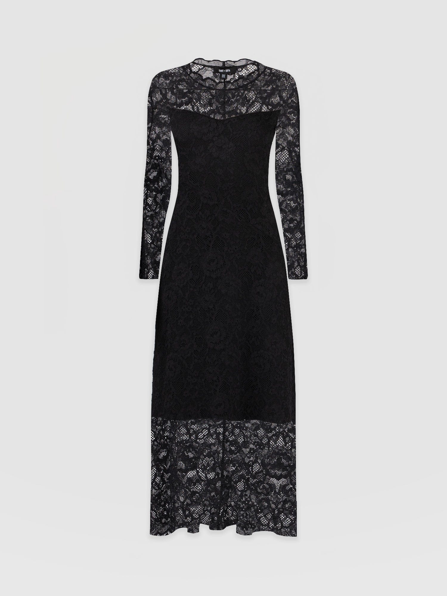 Runway Lace Dress - Black