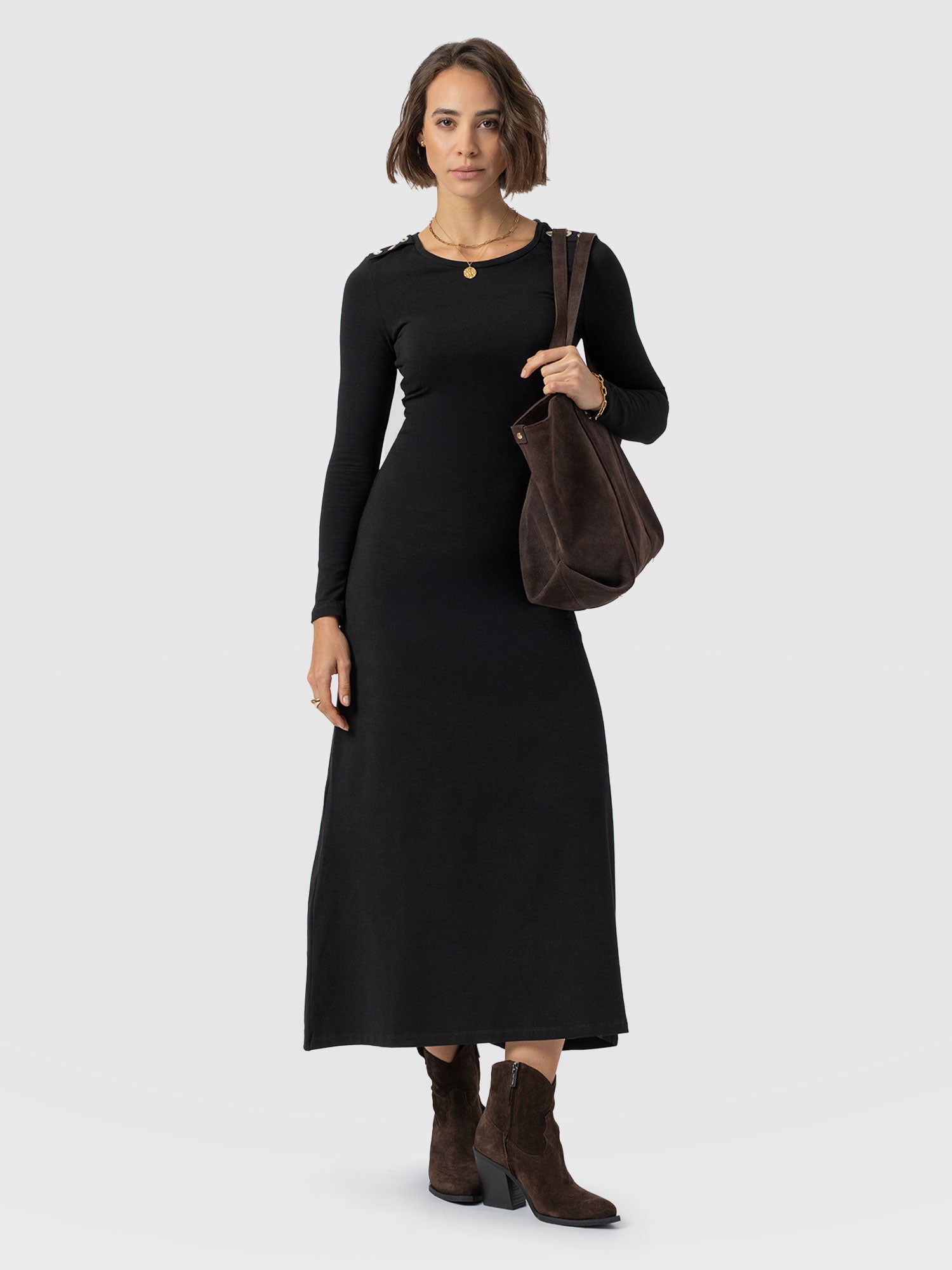 Runway Maxi Dress Black - Women's Dresses | Saint + Sofia® UK