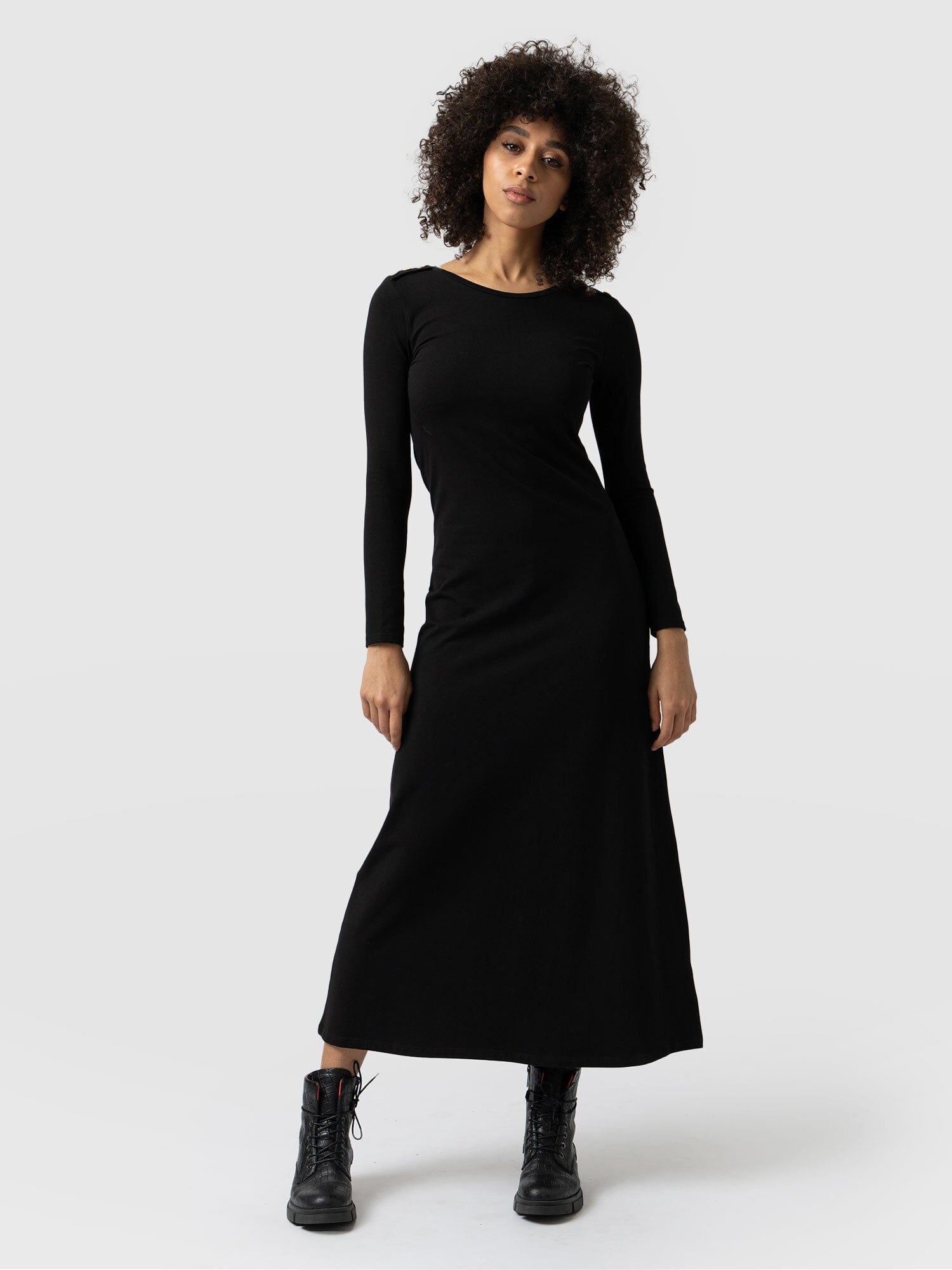 Runway Maxi Dress Black - Women's Dresses | Saint + Sofia® UK – Saint ...