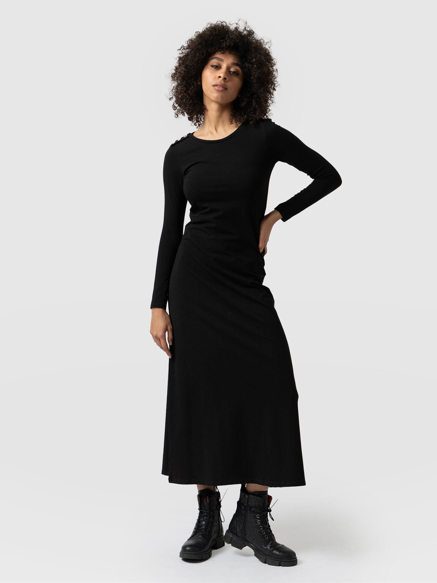 Runway Maxi Dress Black - Women's Dresses | Saint + Sofia® UK – Saint ...