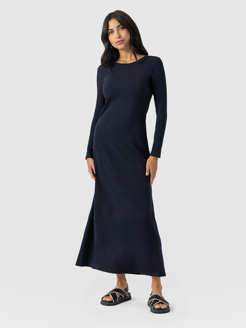 Runway Maxi Dress Navy - Women's Dresses | Saint + Sofia® UK
