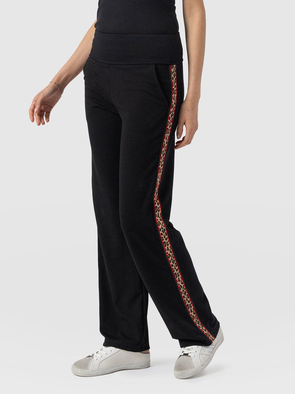 Runway Pant - Black Leopard