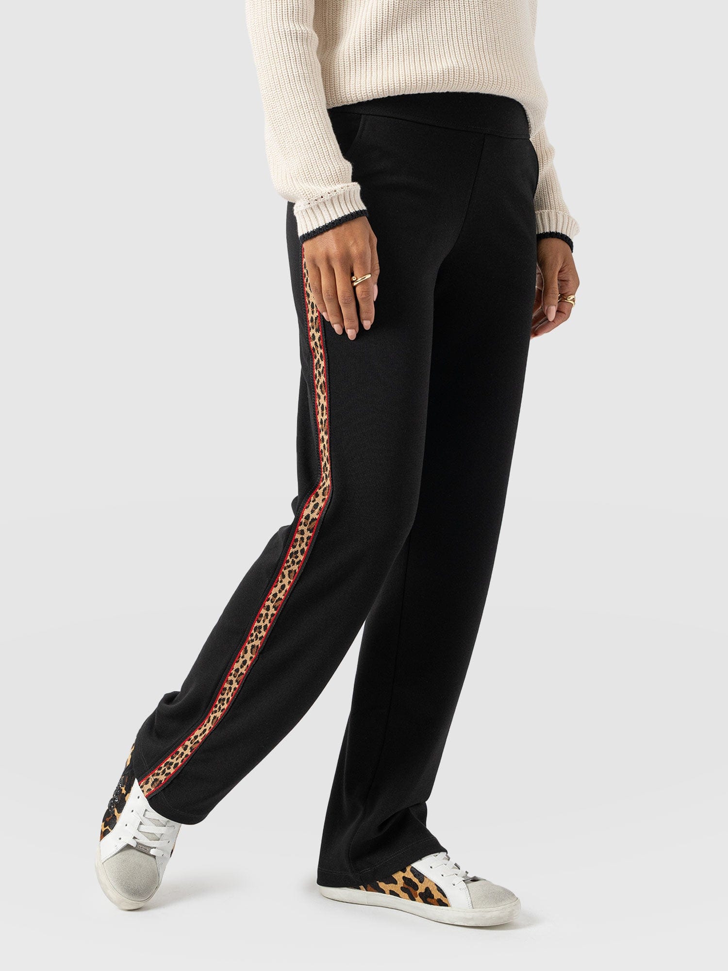 Runway Pant - Black Leopard