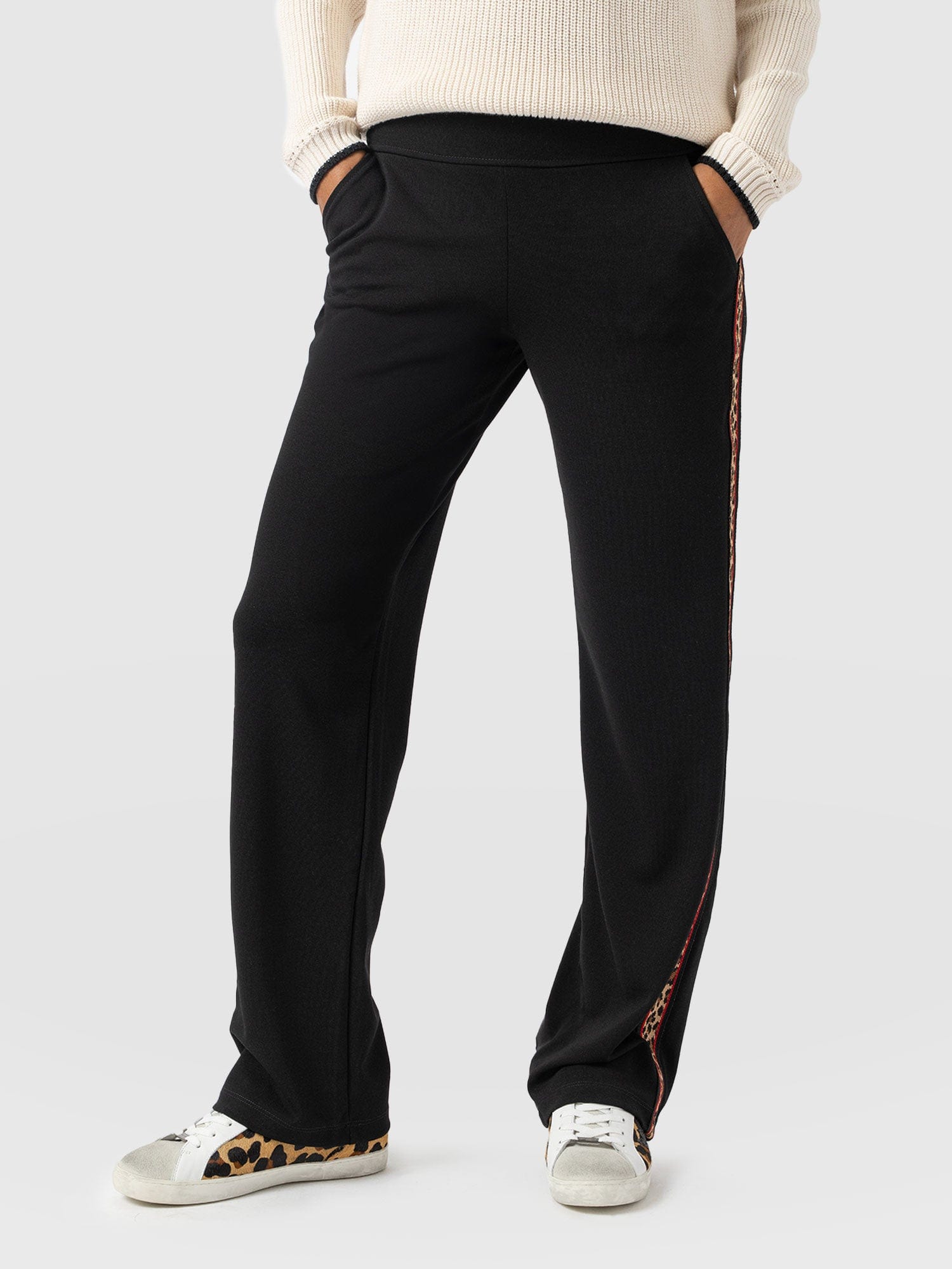 Runway Pant - Black Leopard