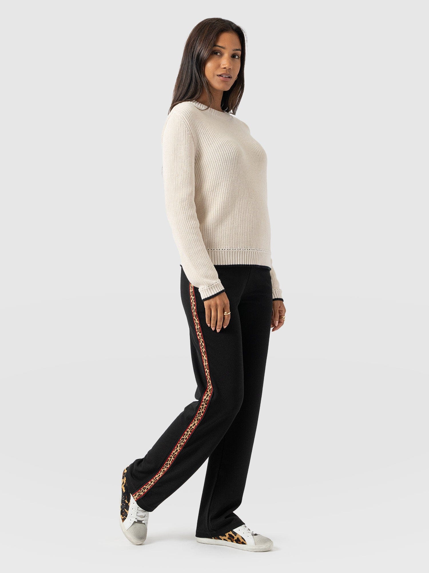 Runway Pant - Black Leopard