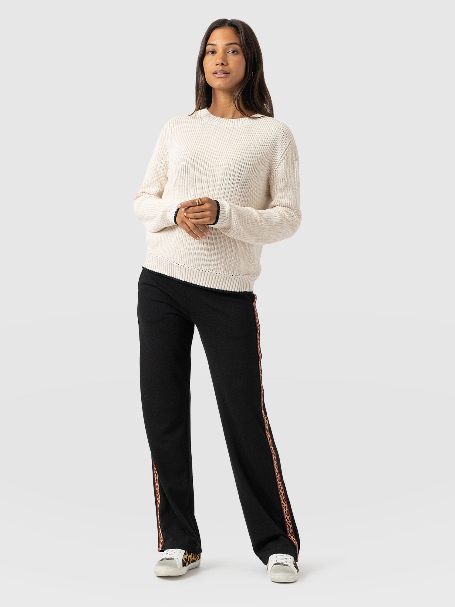 Runway Pant - Black Leopard