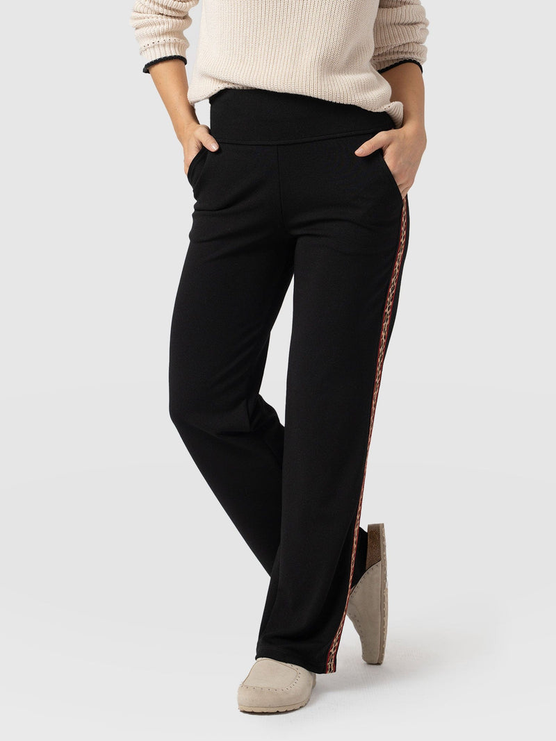 Runway Pant - Black Leopard