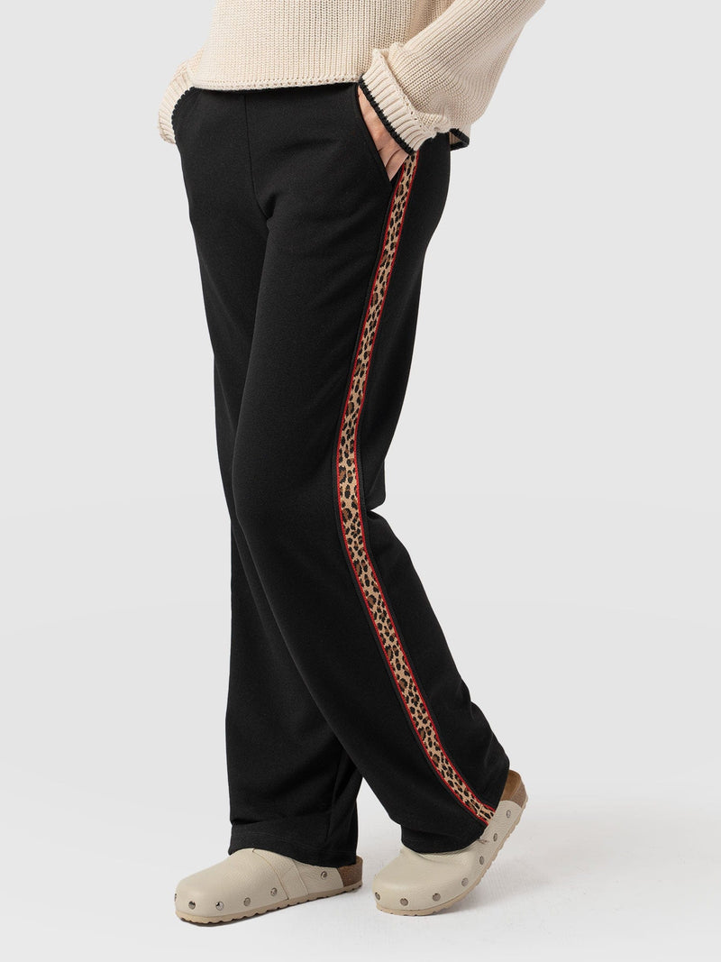 Runway Pant - Black Leopard