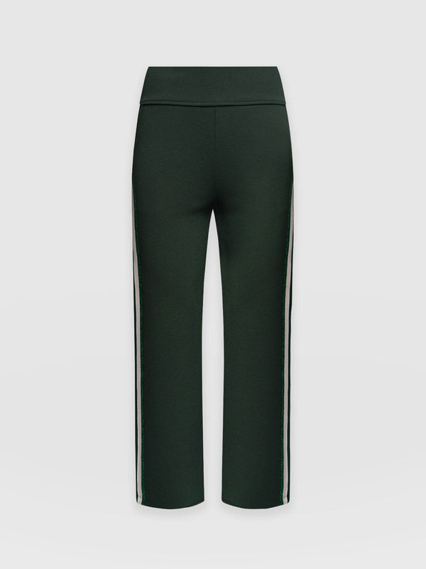 Runway Pant - Green with Stripe