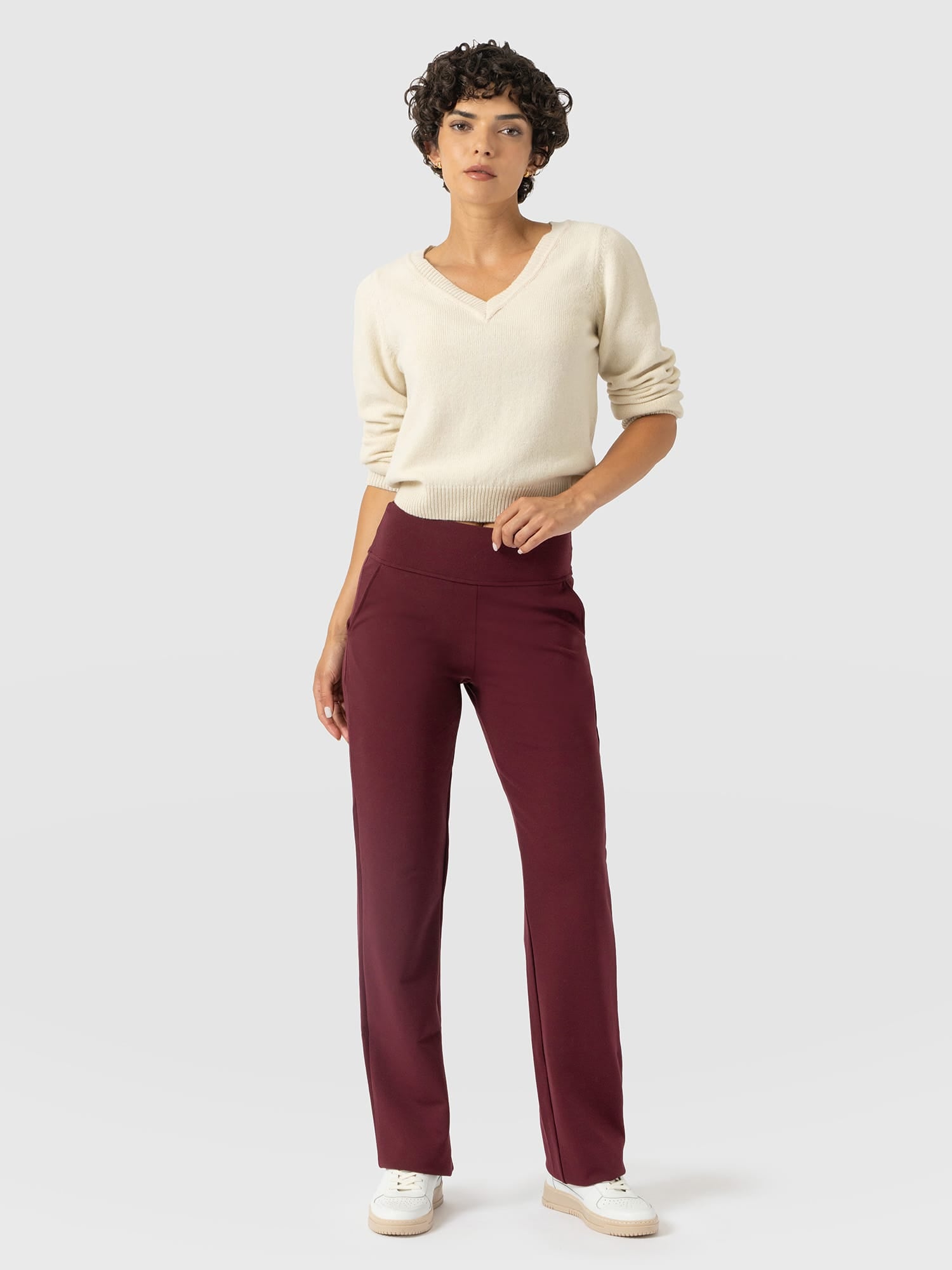 Runway Pant - Burgundy