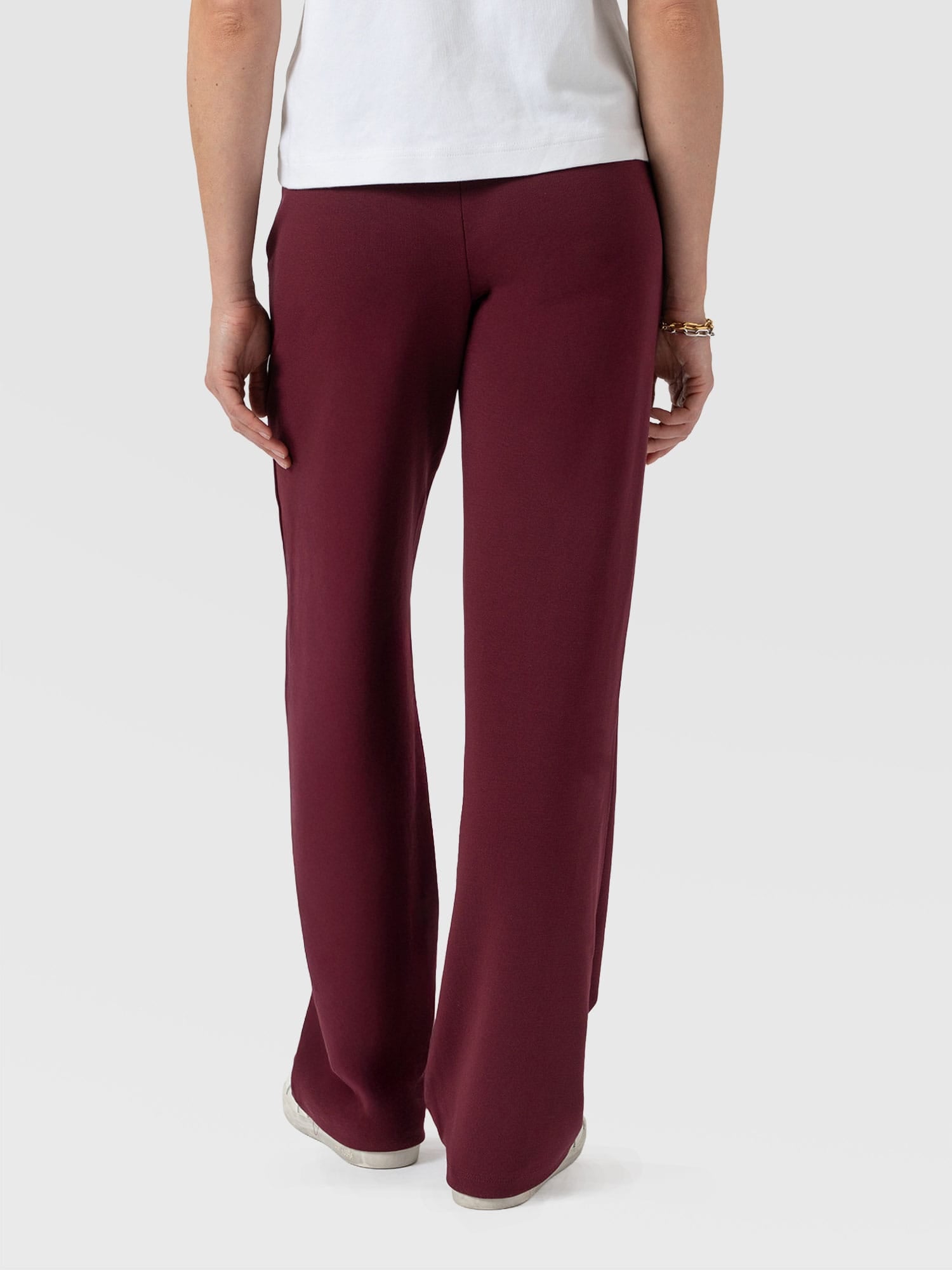 Runway Pant Burgundy - Women's Trousers | Saint + Sofia® UK