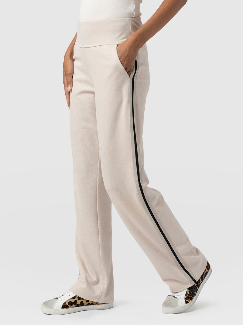 Runway Pant - Light Beige Stripe