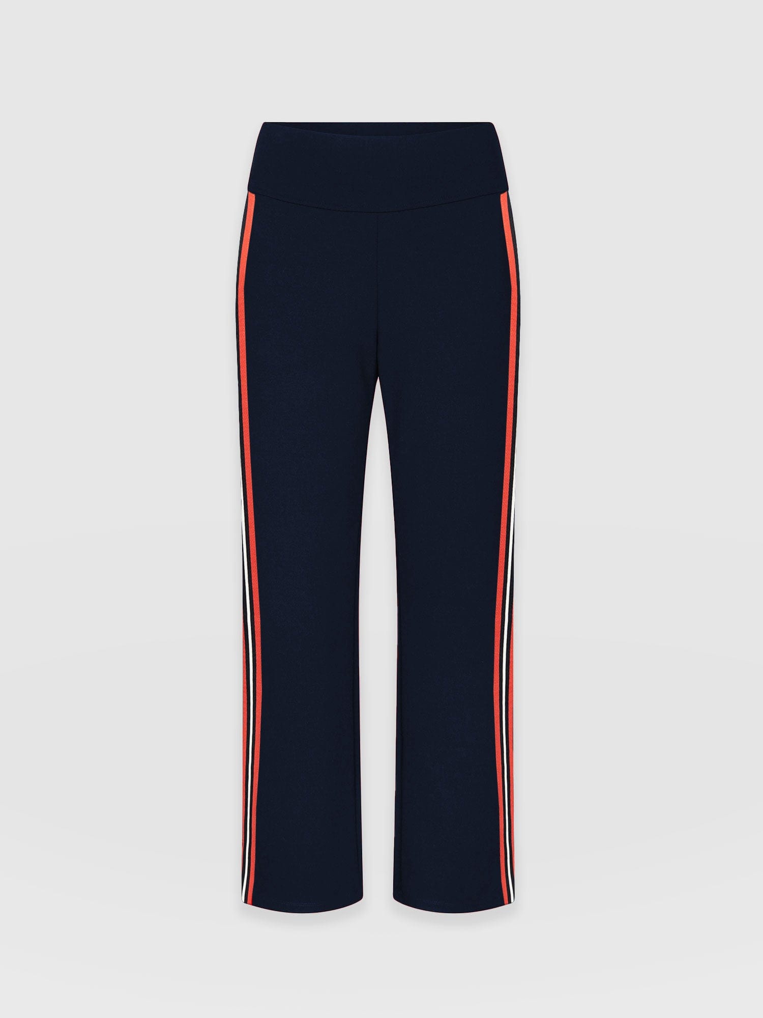 Runway Pant Navy Red Stripe - Women's Trousers | Saint and Sofia® UK