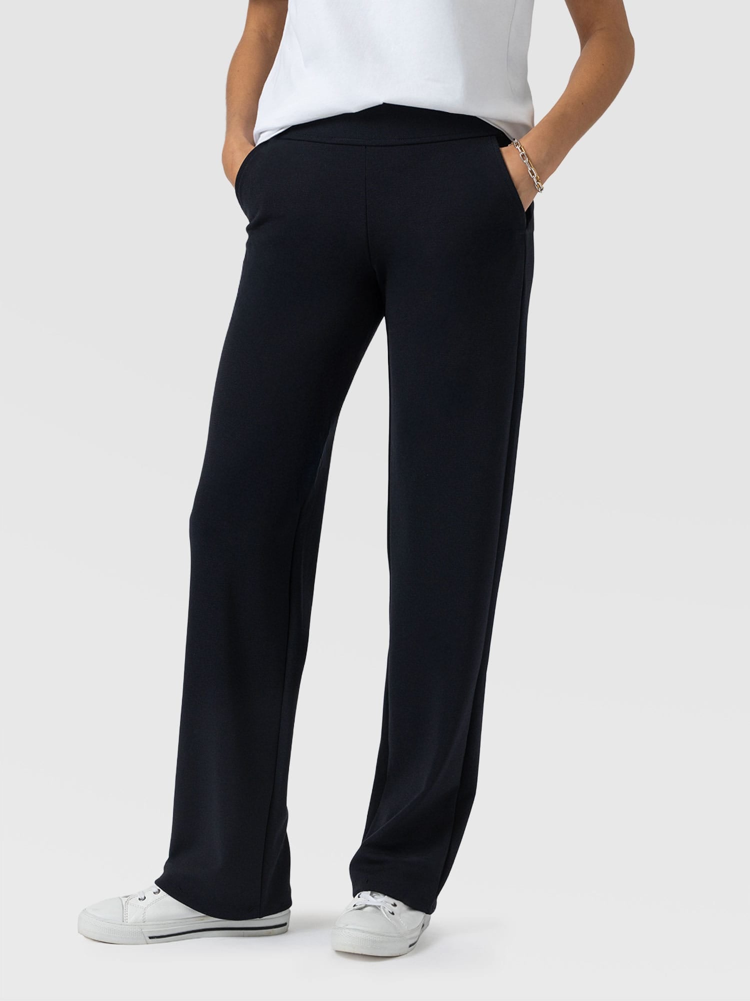 Runway Pant Navy - Women's Trousers | Saint and Sofia® UK
