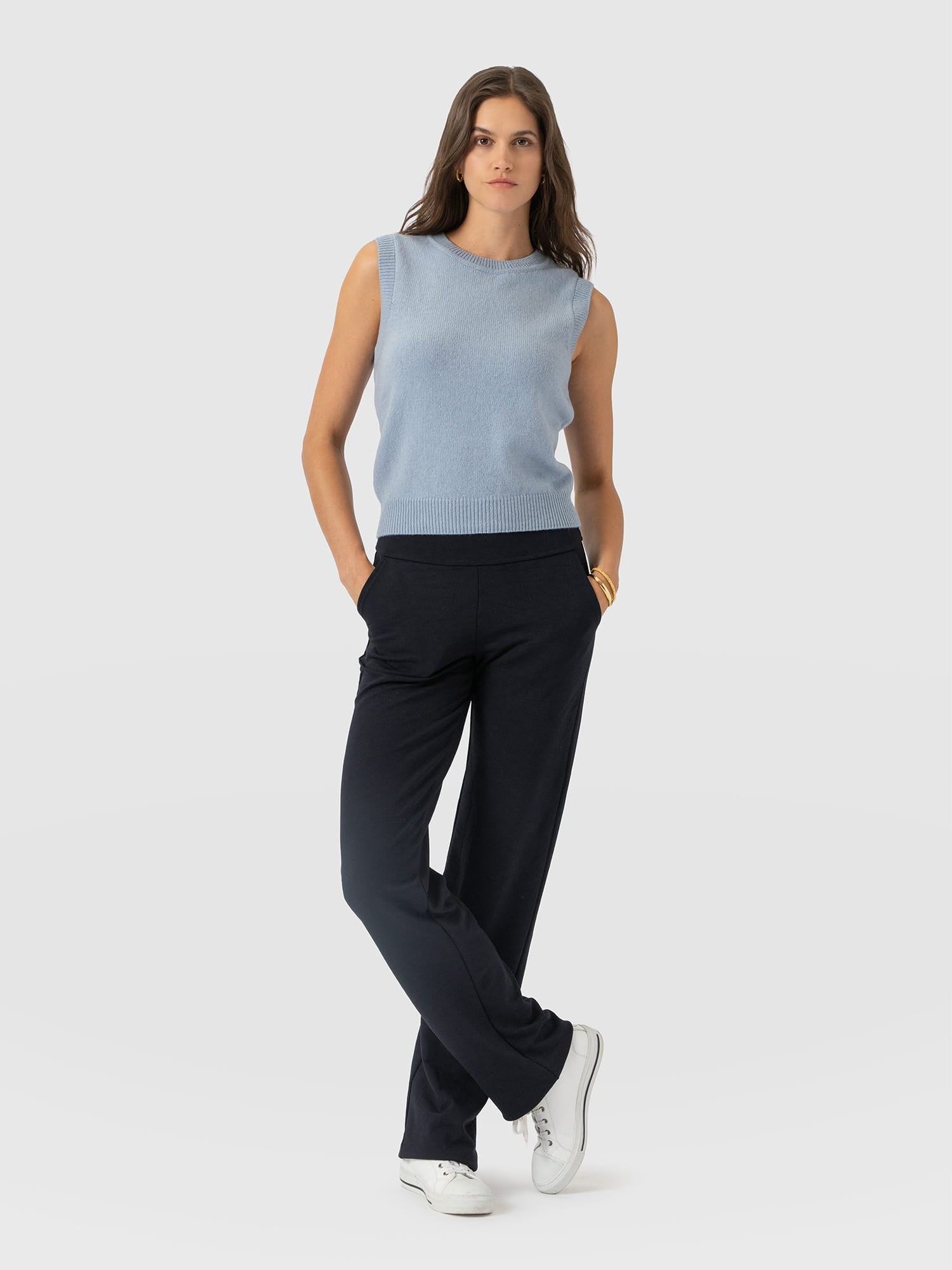 Runway Pant Navy - Women's Trousers | Saint and Sofia® UK