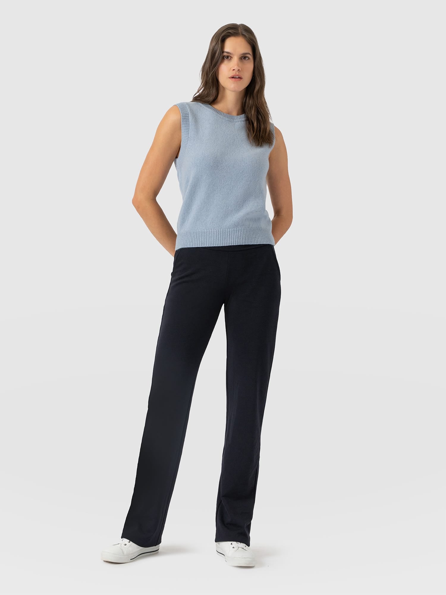 Runway Pant Navy - Women's Trousers | Saint and Sofia® UK