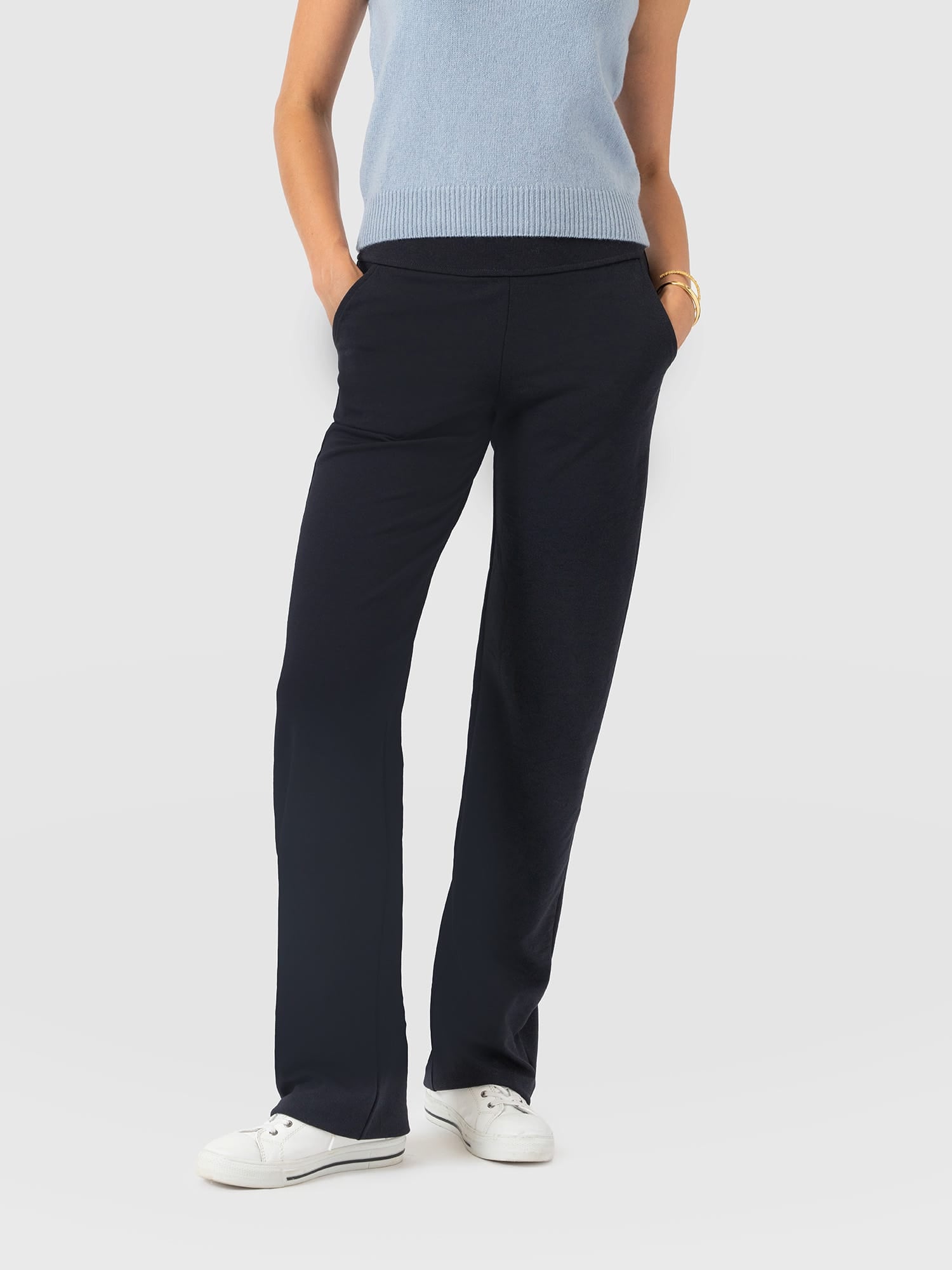 Runway Pant Navy - Women's Trousers | Saint and Sofia® UK
