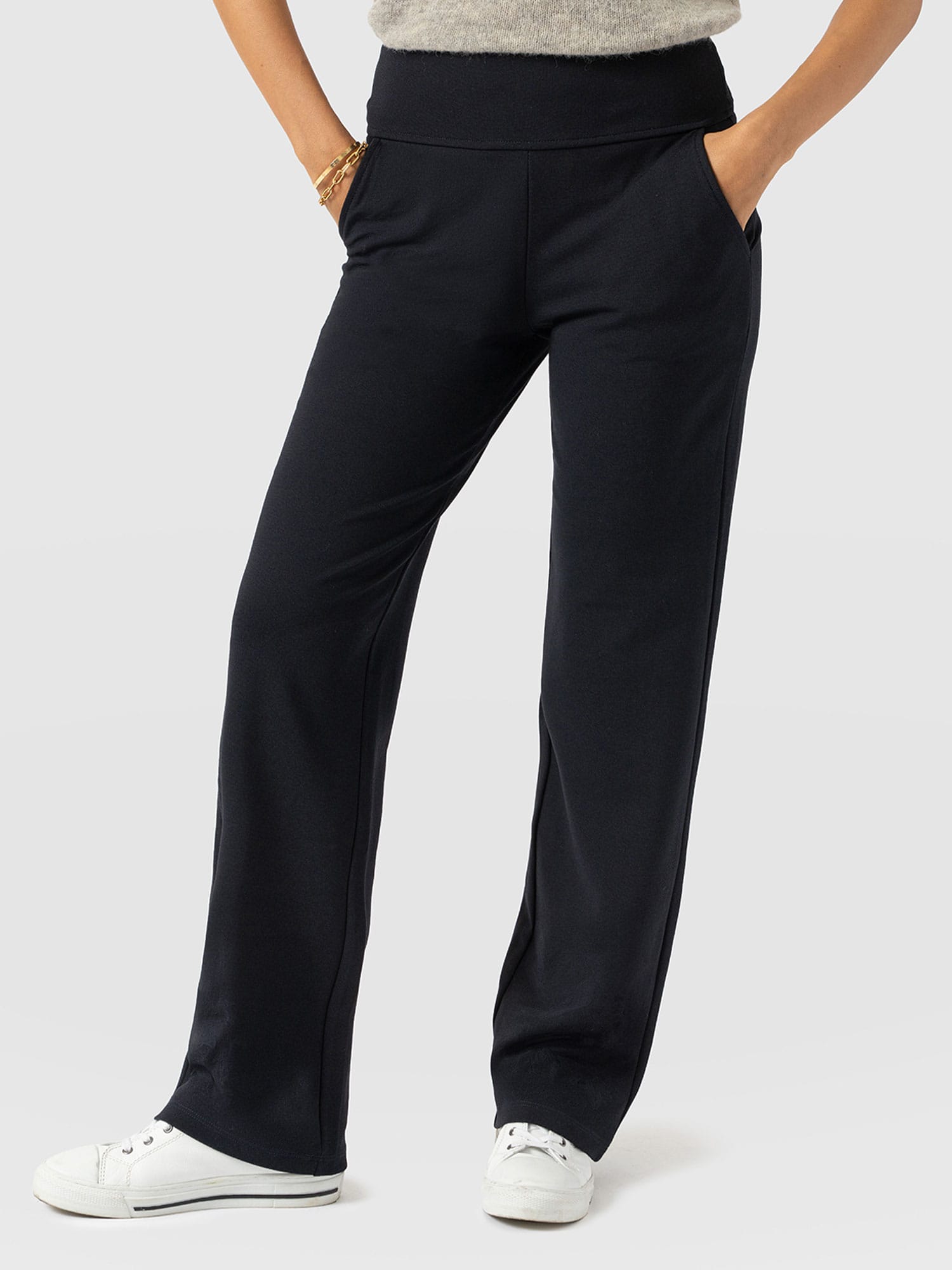 Runway Pant Navy - Women's Trousers | Saint + Sofia® UK